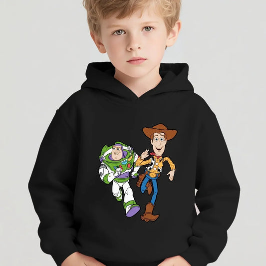 Fashionable Disney Children's Clothes Toy Story Comfortable Long-sleeved Pullovers for Boys Girls Warm Hoodies