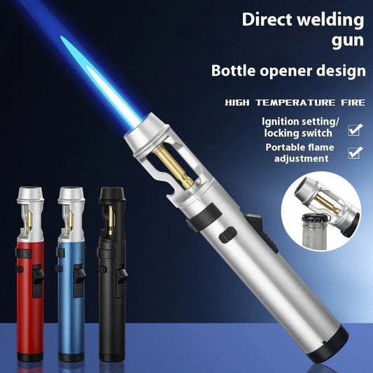 Powerful Metal Gas Lighter Windproof Kitchen Cooking Torch Flame Jet