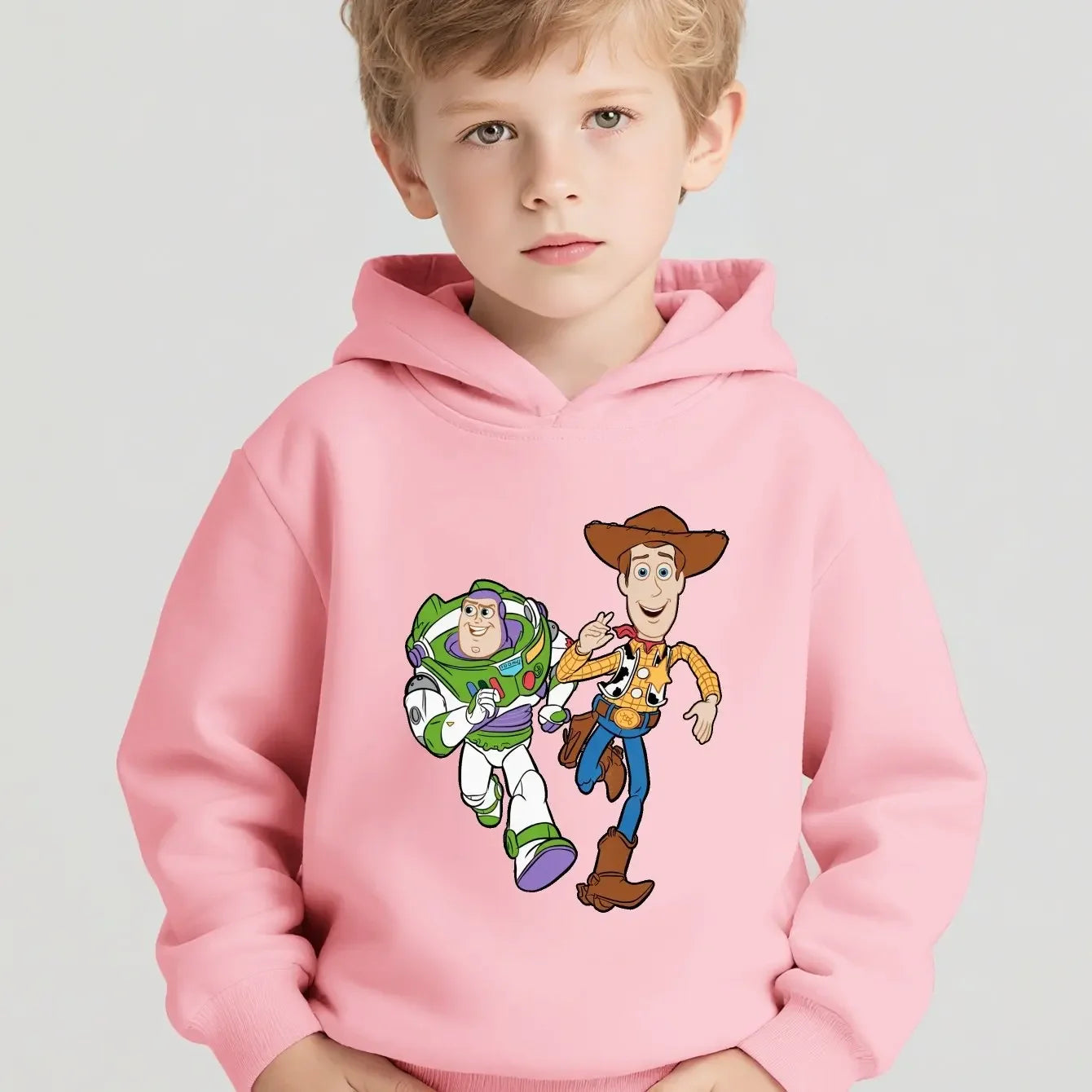 Fashionable Disney Children's Clothes Toy Story Comfortable Long-sleeved Pullovers for Boys Girls Warm Hoodies