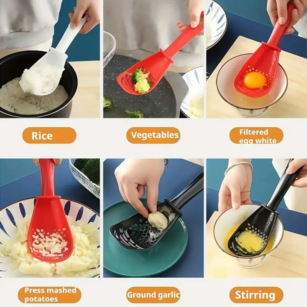 Multi-functional kitchen cooking spoon - suitable for egg yolk separator