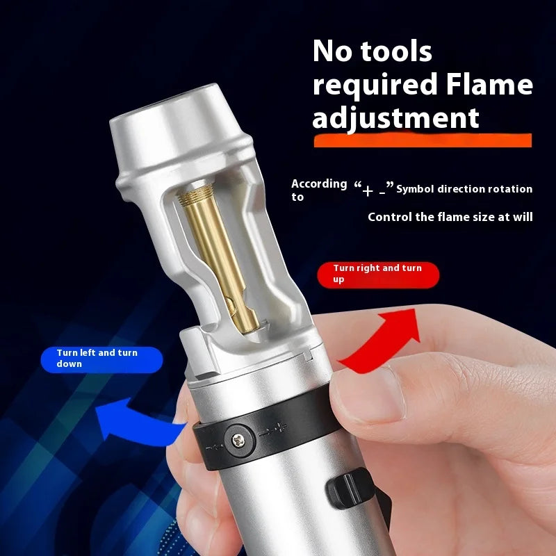 Powerful Metal Gas Lighter Windproof Kitchen Cooking Torch Flame Jet