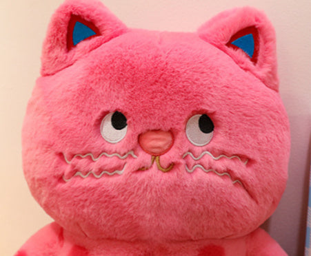 Cute Polka Dot Cat Pillow Cushion Doll