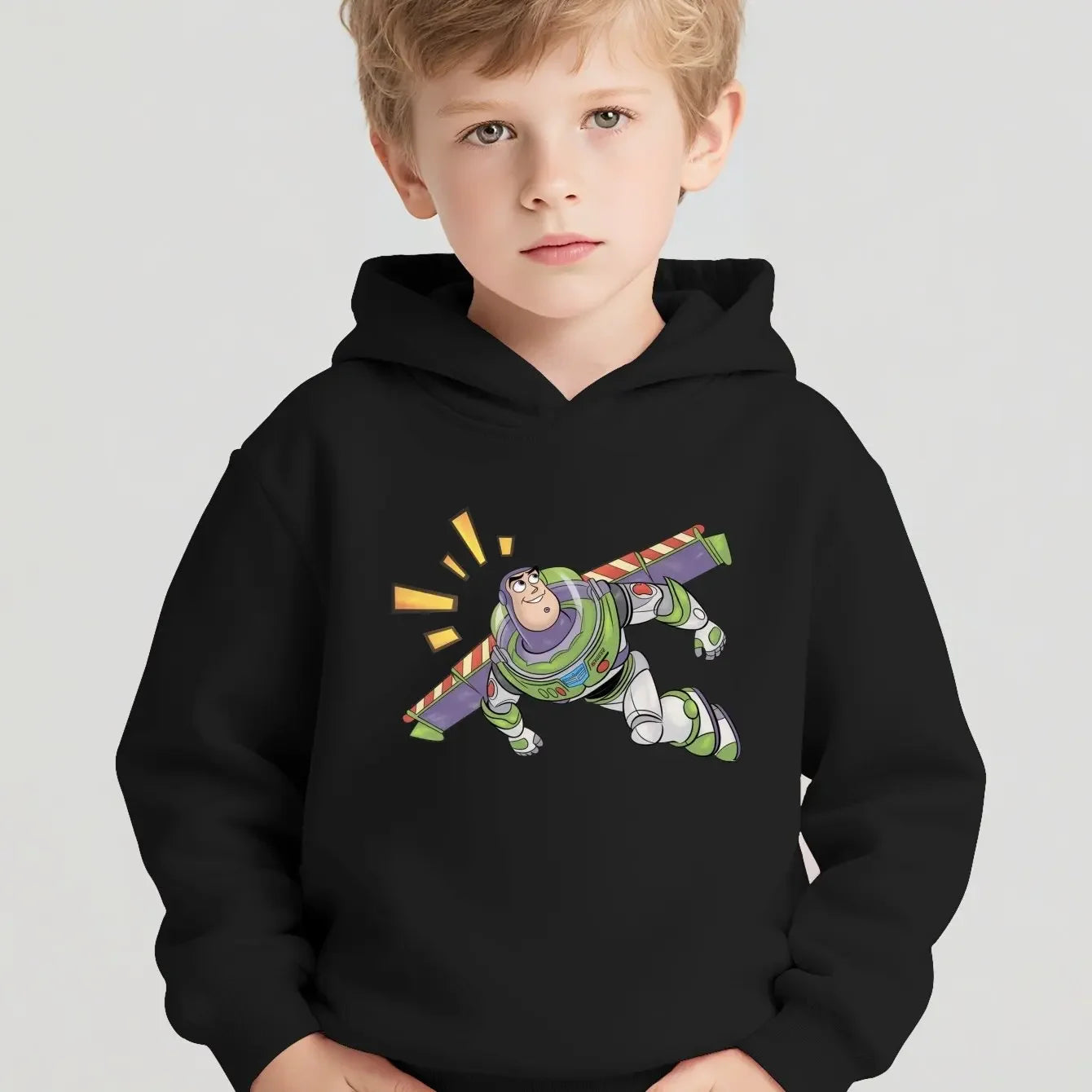Fashionable Disney Children's Clothes Toy Story Comfortable Long-sleeved Pullovers for Boys Girls Warm Hoodies
